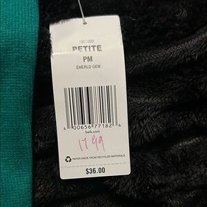 Kim Rogers Teal Petite Knit Top